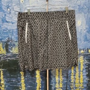 T by Talbots Geometric Print XLP Skort